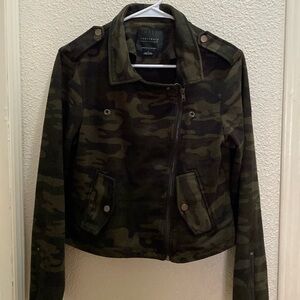 Sanctuary  Moto Jacket in Camo Small